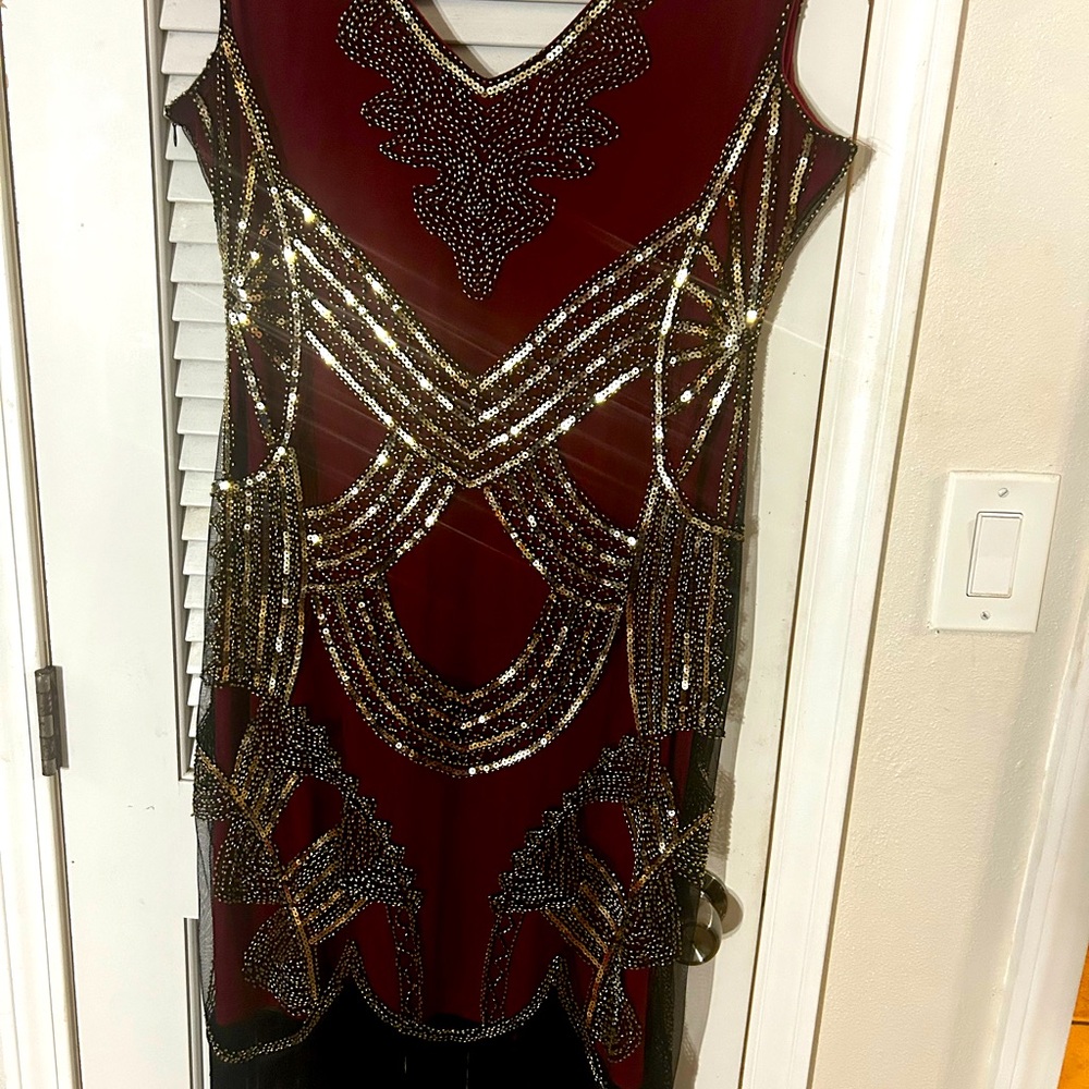 Flapper XL dress with accessories